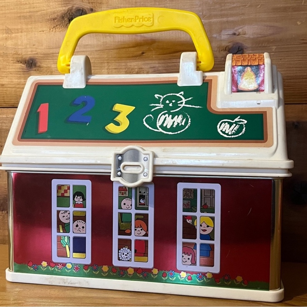 FiISHER- PRICE 50th Anniversary Commemorative Lunch Pail/Toy 2008